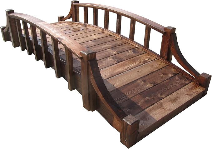 SamsGazebos Country Wood Garden Bridge by SamsGazebos