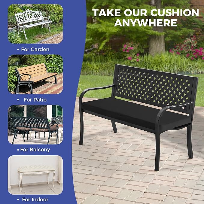 Outdoor Bench Cushions for Outdoor Furniture, Waterproof Bench Pillow, Fade - Image 8