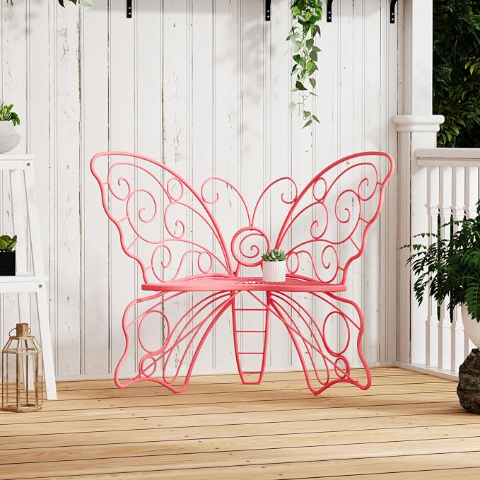 36 Inch Outdoor Bench, Cute Garden Bench - Image 4