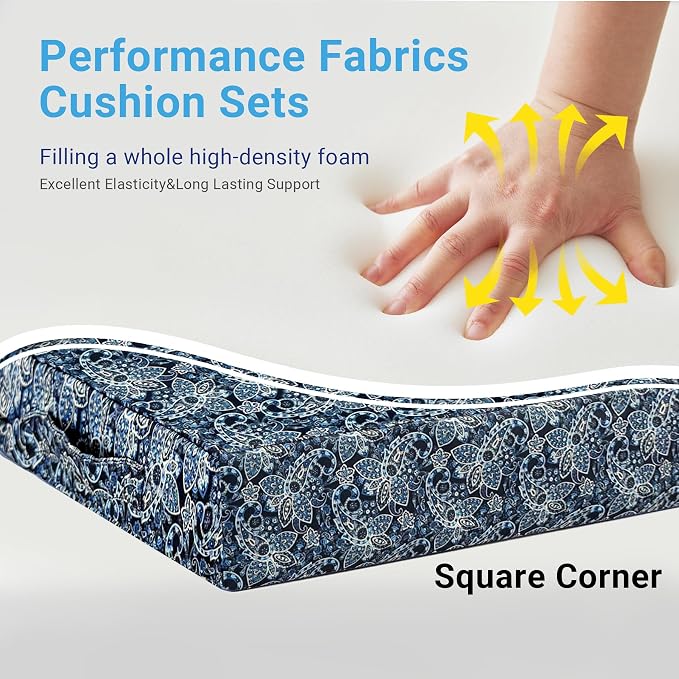 Outdoor Cushions for Patio Furniture, Outdoor Seat Cushion Set 24 x 24 x 5.75 - Image 4