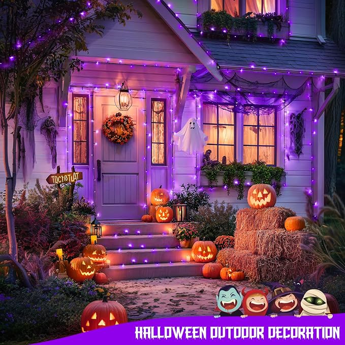 JMEXSUSS 2 Pack Solar String Lights Outdoor Waterproof, Total 66 FT 200 LED - Image 7