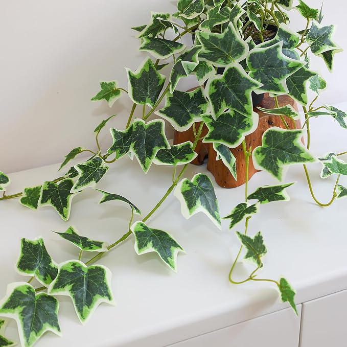 Fake English Ivy Plants in Pots Set of 2 – Realistic Artificial Ivy Greenery - Image 7