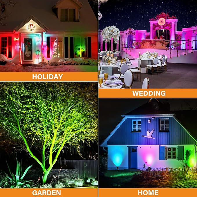 Low Voltage RGBW LED Landscape Lights Spot Lights Outdoor - Image 6