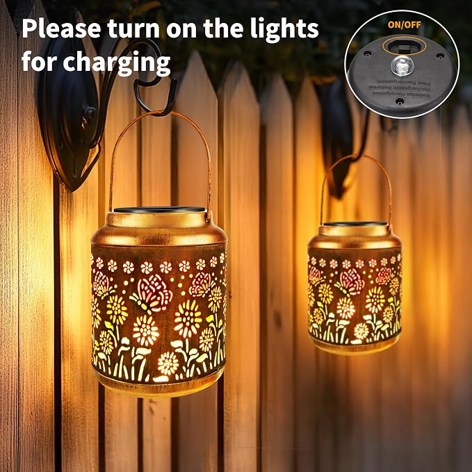 Brizled Butterfly Solar Lantern Lights - Image 9