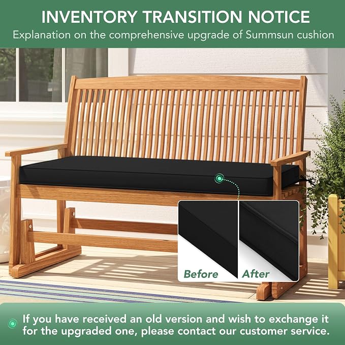 Outdoor Bench Cushion: Waterproof and Fade Resistant Patio Furniture Cushions - Image 9