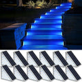 12 Pack Solar Stair Lights, Outdoor Step Lights by AUDLES
