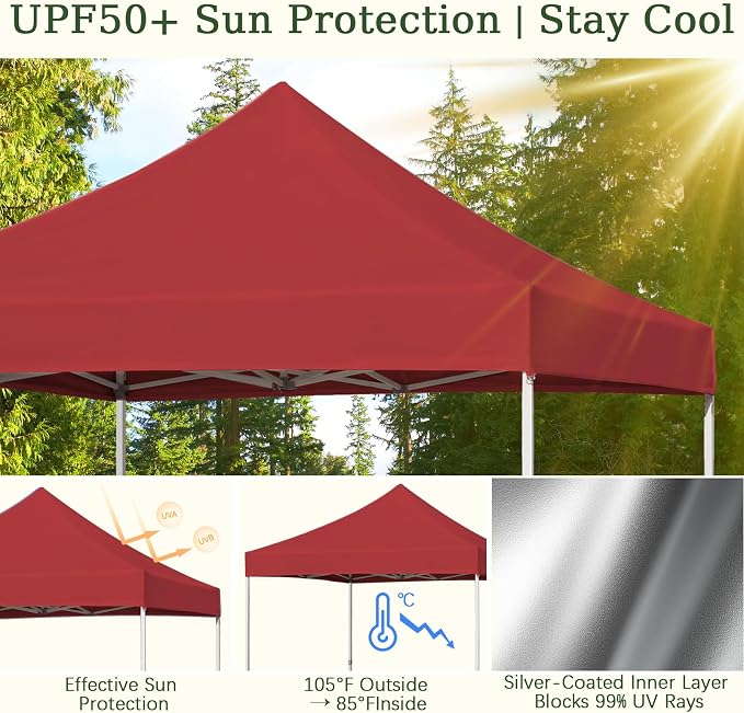 10x10 Canopy Replacement Top Cover - Image 4