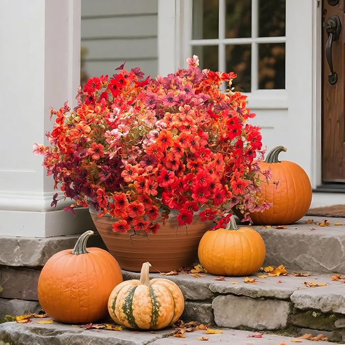 20 Bundles UV Resistant Artificial Fall Flowers - Image 3
