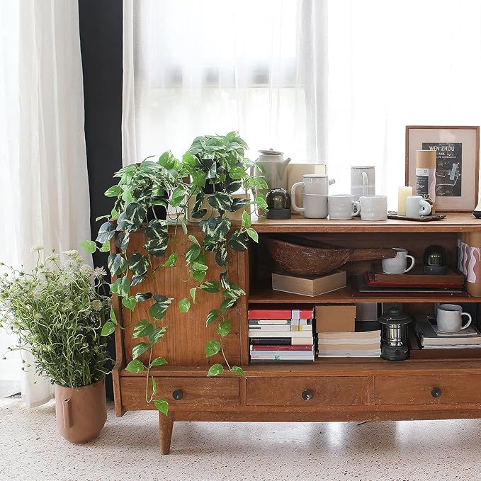 Fake Pothos Hanging Plants - Image 4