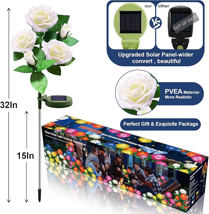 Solar Flower Lights Outdoor - Image 3