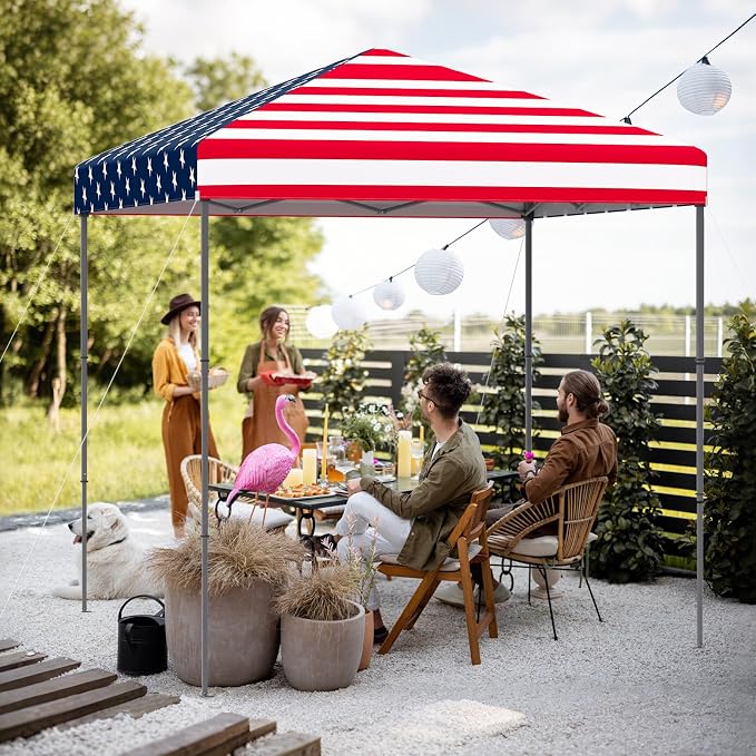Tangkula 6.6x6.6 Ft Pop Up Canopy, 1 Person Instant Setup Canopy Tent - Image 2