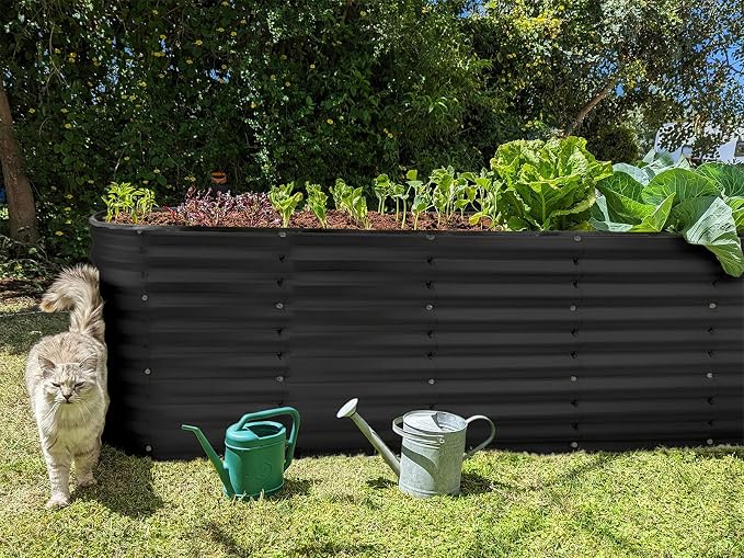 Plant & Plot Galvanized Raised Garden Beds Outdoor // 6×2×2 ft Planter Raised - Image 6