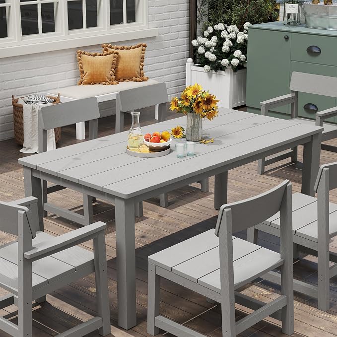 9 Piece Patio Dining Sets for 8 HIPS Outdoor Dining Table Set - Image 2