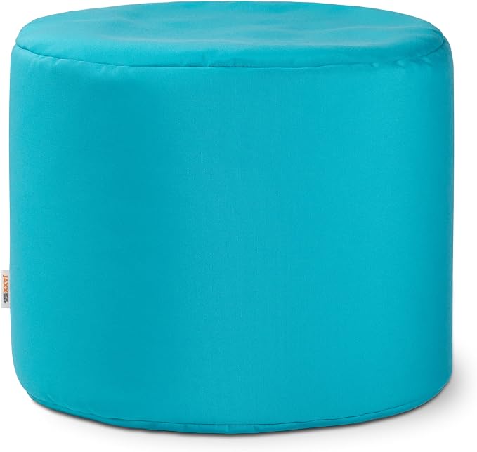 Jaxx Spring Indoor/Outdoor Bean Bag Pouf Ottoman, Light Blue - Image 6