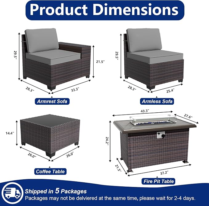 Outdoor Patio Furniture Set - Image 2