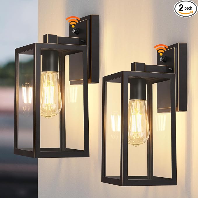 PARTPHONER Black Exterior Light Fixtures Wall Mount by PARTPHONER