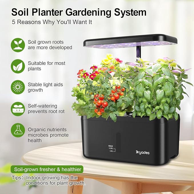 Indoor Garden System 19 Watt LED Growing Light Upgrade 2 Self-Watering - Image 2