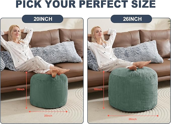 Pouf Ottoman Foot Stools Ottoman - Image 2