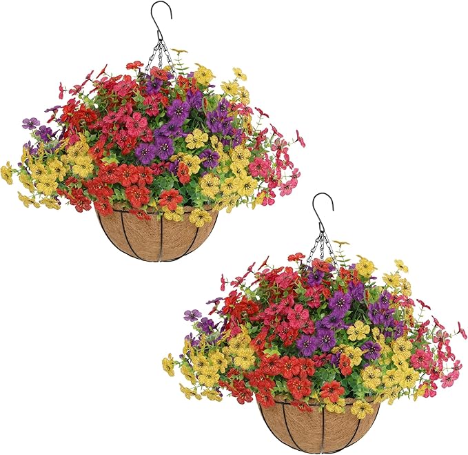 Senjie 2 Set Artificial Hanging Flowers by Senjie