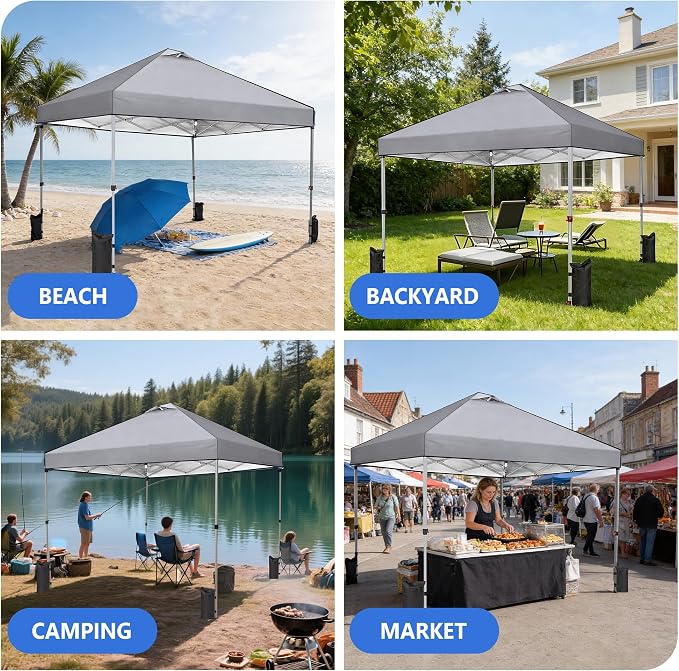 Sweetcrispy 10x10ft Pop Up Canopy Tent - Image 6