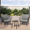 East Oak 3-Piece Plaza Patio Furniture Set, Outdoor Furniture by EASTOAK