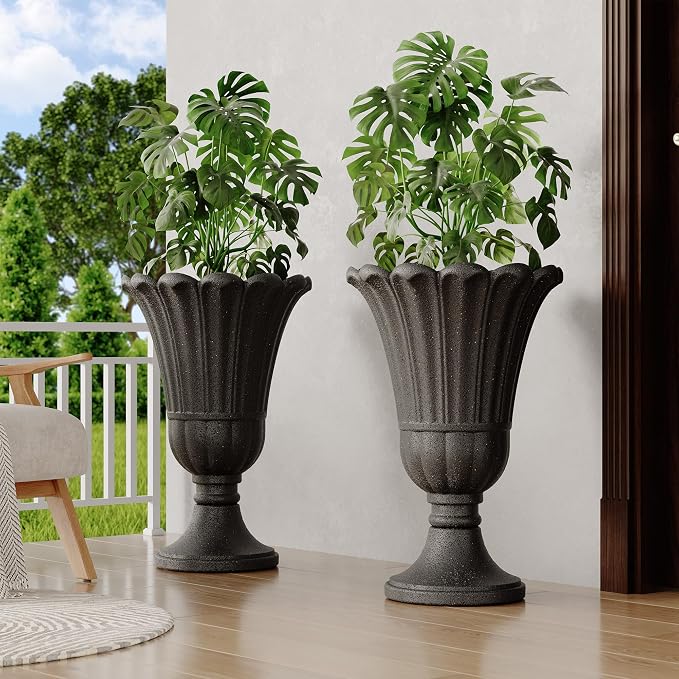 23" Tall Planters for Outdoor Plants Set of 2, Planter - Image 5