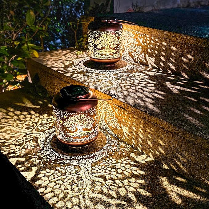 Tree of Life Solar Lanterns Outdoor Waterproof Hanging Solar Lights Big Tree - Image 5