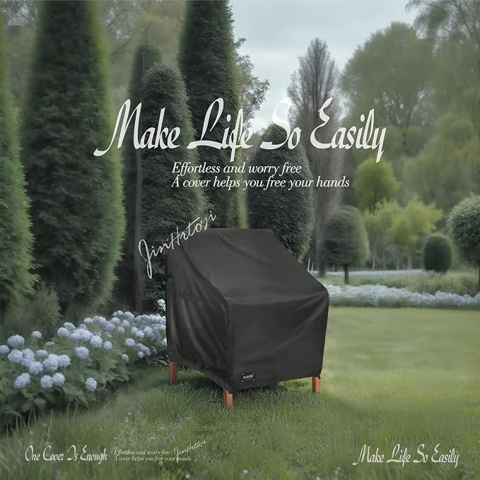 JinHrtoyi Outdoor Chair Covers 2 Pack, 35Wx37Dx38H inches Patio Chair Cover - Image 7