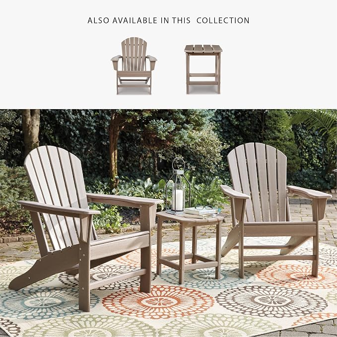 Signature Design by Ashley Sundown Treasure Outdoor Patio HDPE Adirondack Chair - Image 6