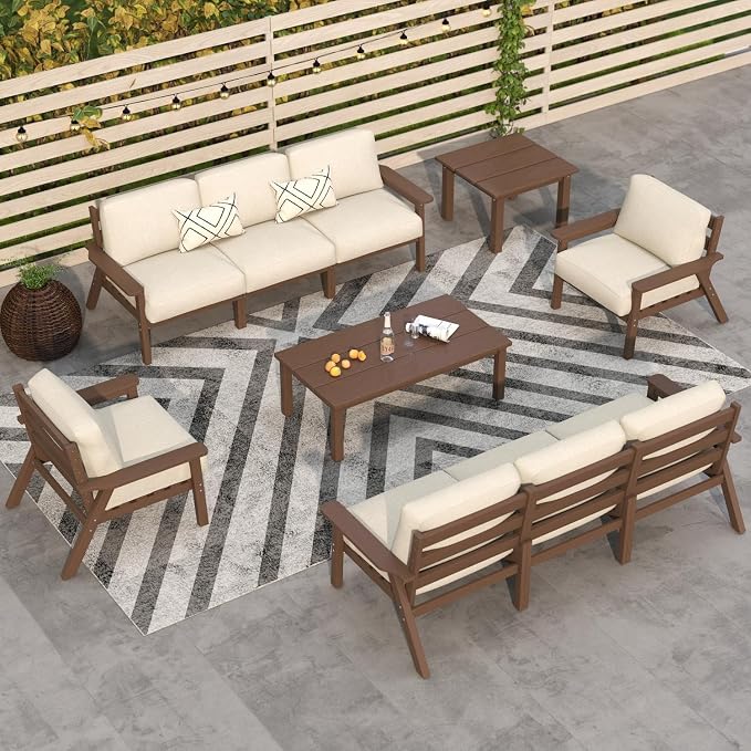 10 Piece Outdoor Patio Furniture Set, Outdoor Couch by PatioKingdom