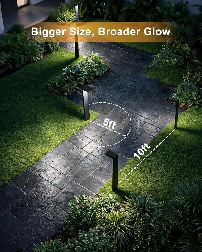Low Voltage Landscape Lights, 6 Pack Outdoor LED Pathway Light, Wired Path - Image 8