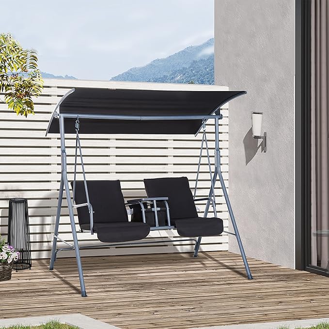 Outsunny 2 Person Porch Swing - Image 2