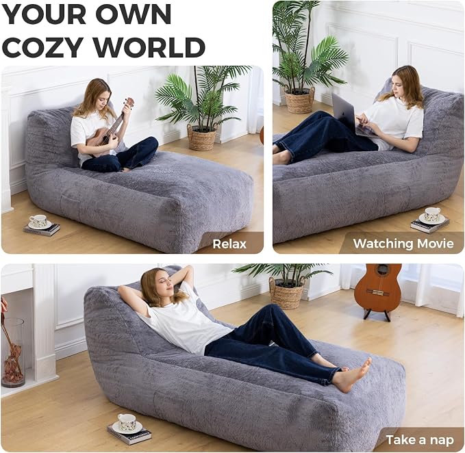 Giant Bean Bag Lounger Chair for Adults - Image 6