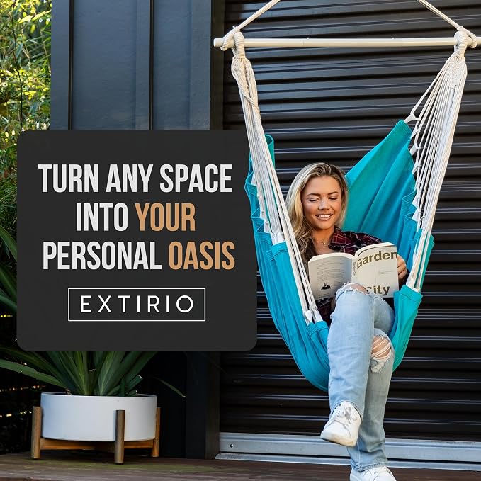 Hanging Hammock Chair Swing – Hanging Chair Outdoor & Indoor - Image 9