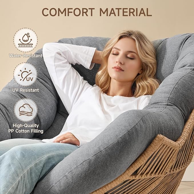 ONBRILL Papasan Rocking Chair - Image 6