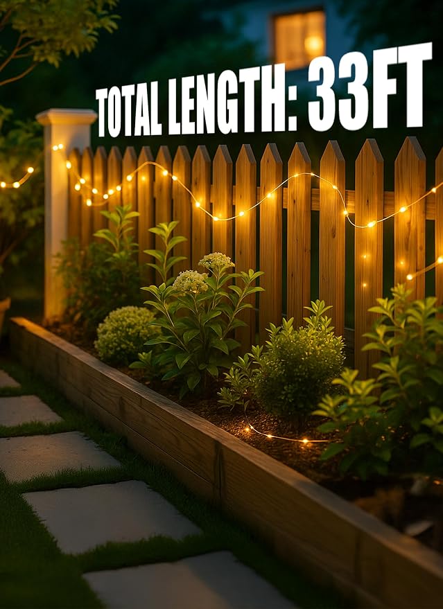 Minetom Solar String Lights, 2 Packs Total 66Ft 200 LED Solar Fairy Lights - Image 6