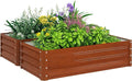 Outsunny Galvanized Raised Garden Bed, by Outsunny