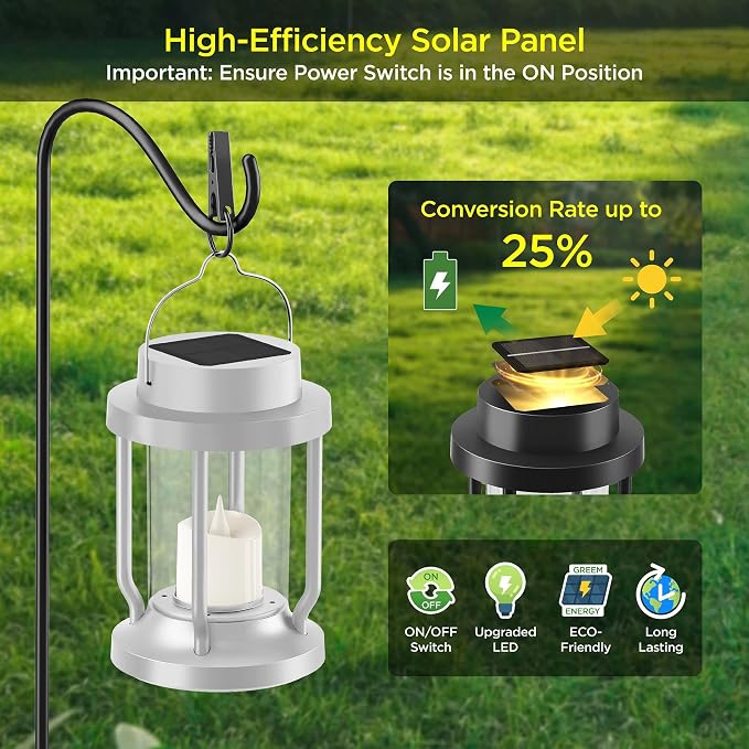 Solar Lantern Outdoor & Indoor Use – Hanging Solar Lights - Image 6