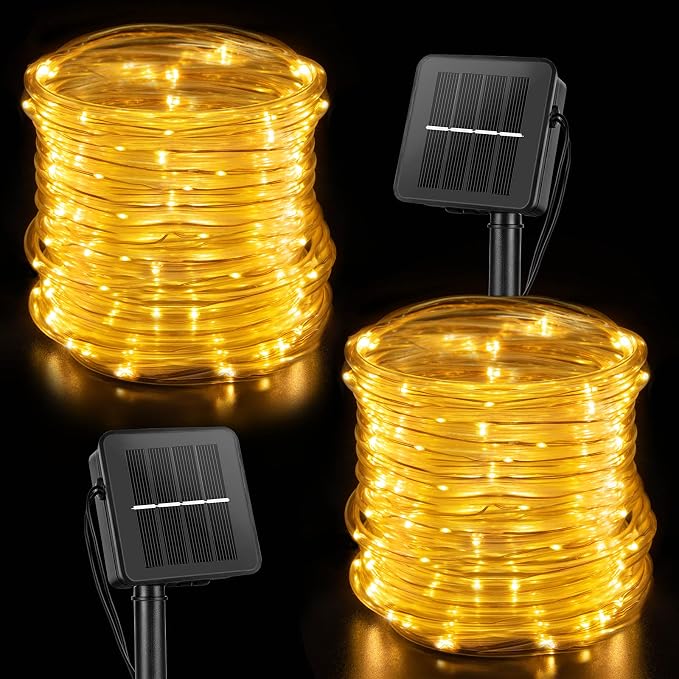 Brightown Solar Rope Lights Outdoor 2 Pack 39 Feet 100 Led Waterproof Solar - Image 5