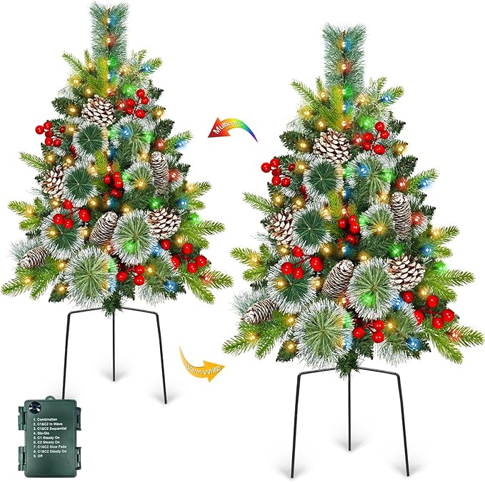2 Pack Outdoor Christmas Tree Urn Fillers by Grandeal
