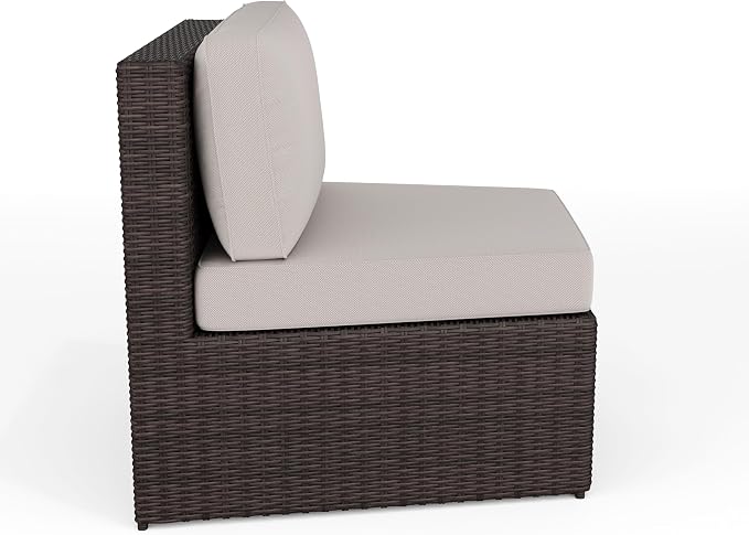 Martha Stewart Bedford Indoor-Outdoor Modular Patio Curved Sectional Sofa Seat - Image 10