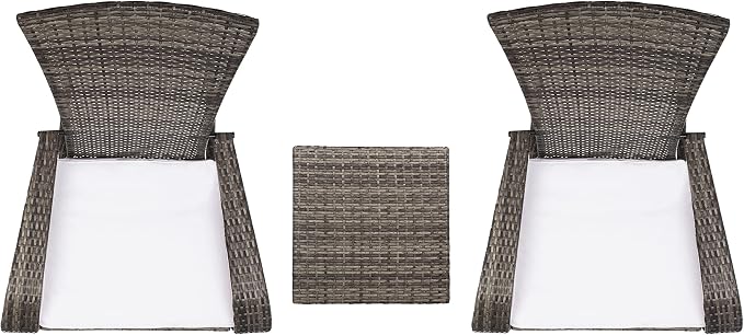 SAFAVIEH Outdoor Patio Furniture Collection Edna 3-Piece Lounge Set - Image 6