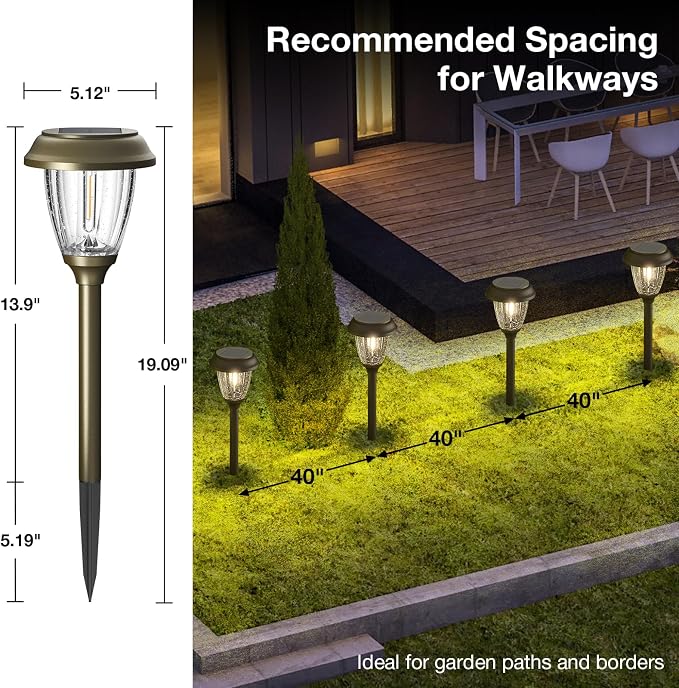 XMCOSY+ Solar Lights Outdoor 10/25 LM LED - Image 7