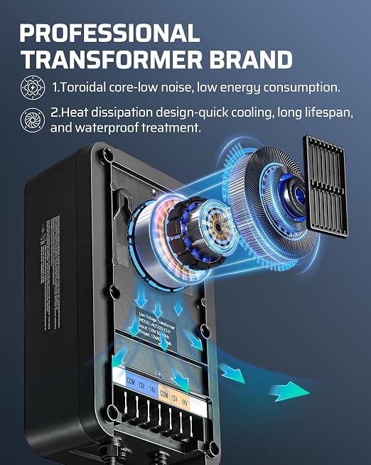 DEWENWILS 200W Low Voltage Landscape Transformer - Image 7