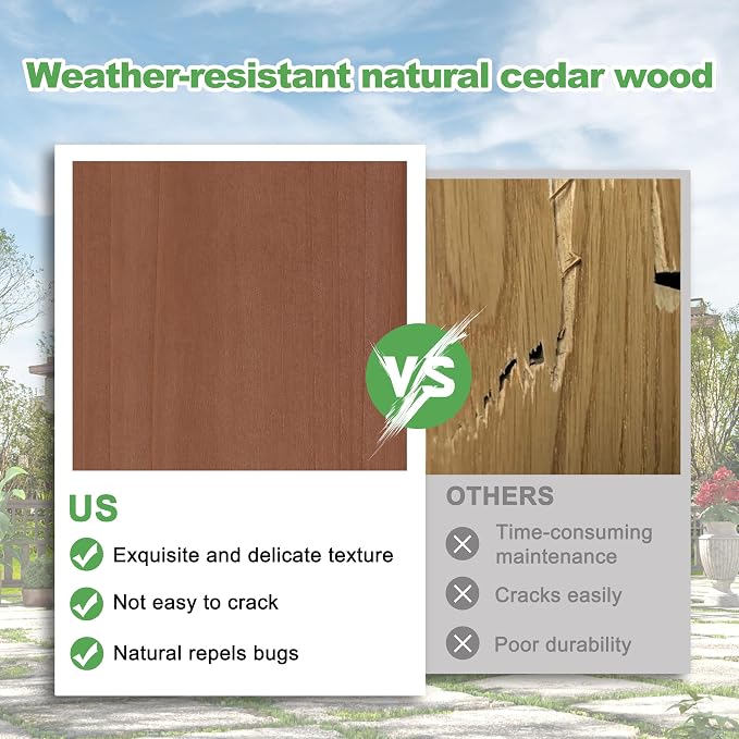 MUPATER 12x12 FT Wooden Pergola Kit - Image 9
