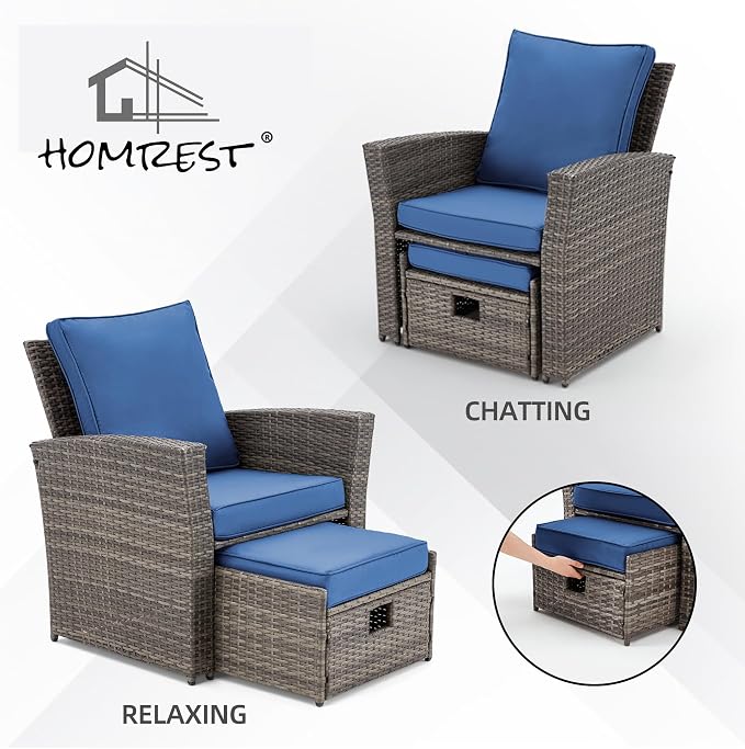 HOMREST 6 Pieces Outdoor Patio Furniture Set - Image 2