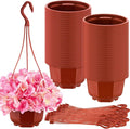 Roshtia 50 Pcs 5.9 inch Plastic Hanging Plant Pots by Roshtia