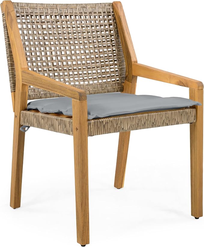 Christopher Knight Home Verle Wooden Patio Dining Set - Image 17