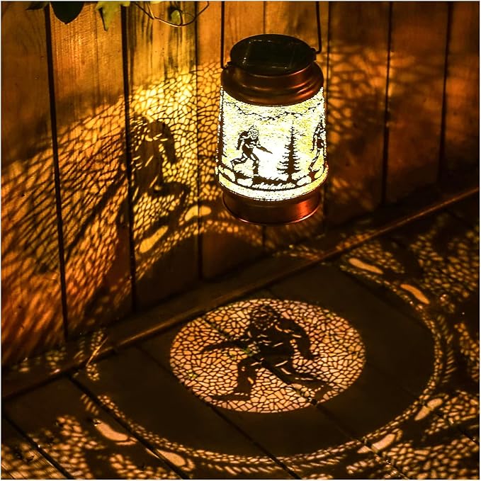 Bigfoot Solar Lanterns Outdoor Waterproof Hanging Solar Lights Big Foot by TIGGSY