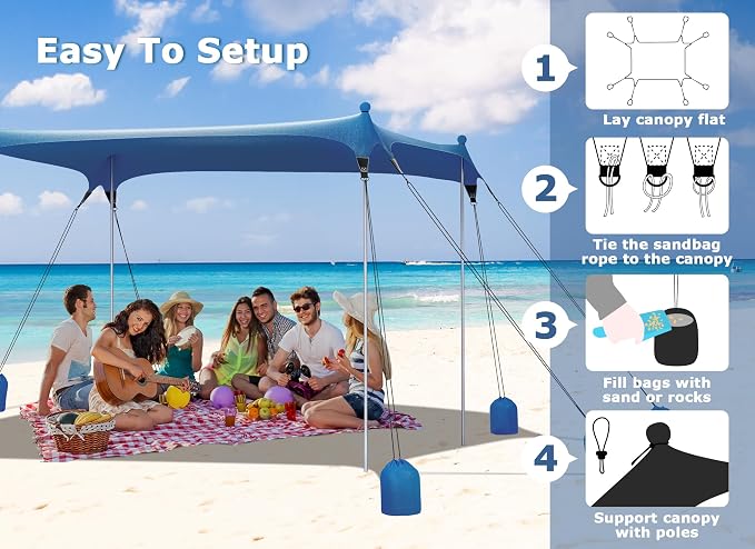 Gorich Beach Tent Sun Shelter - Image 7